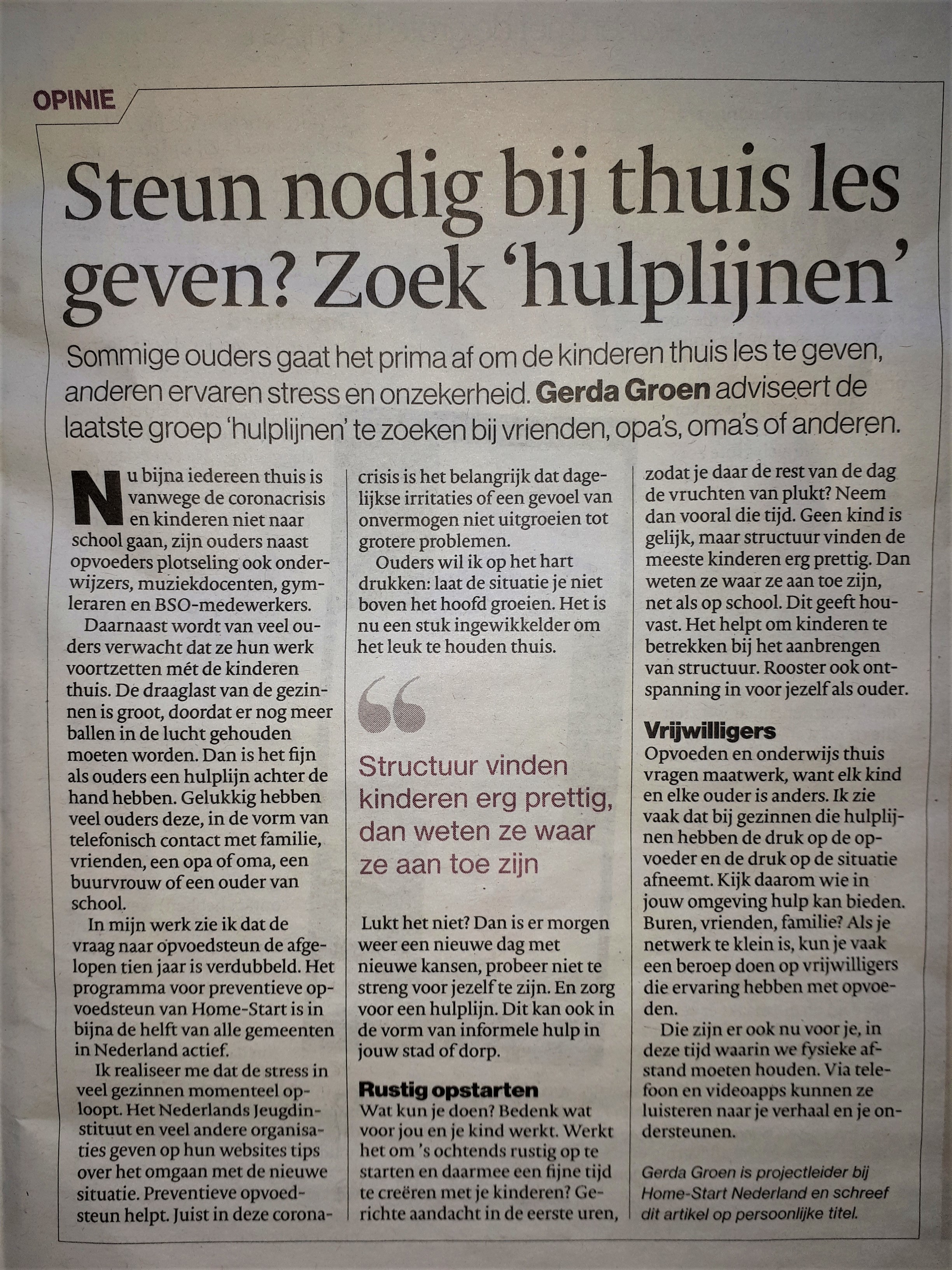 20200402 Home Start brief AD Gerda Groen